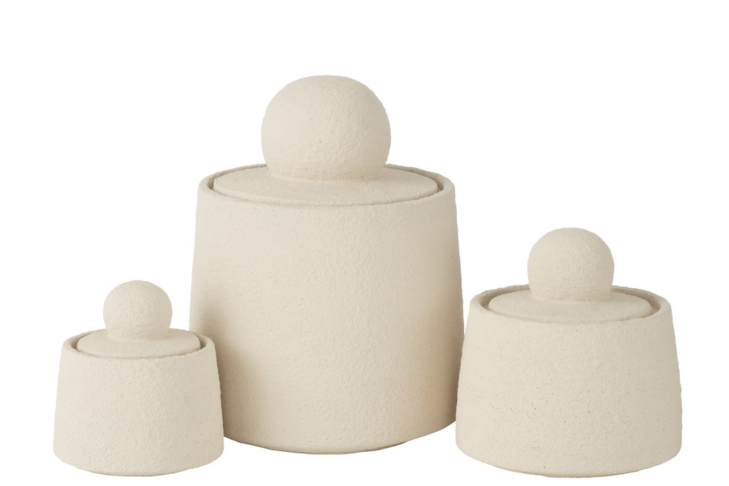 Lot de 3 pots décoratifs Maris