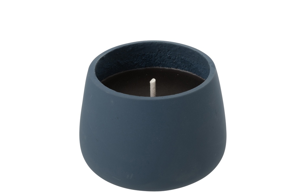 Outdoor Candle Cyra Cement Blue