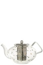 Théière Coeur Verre Transparent/Doré