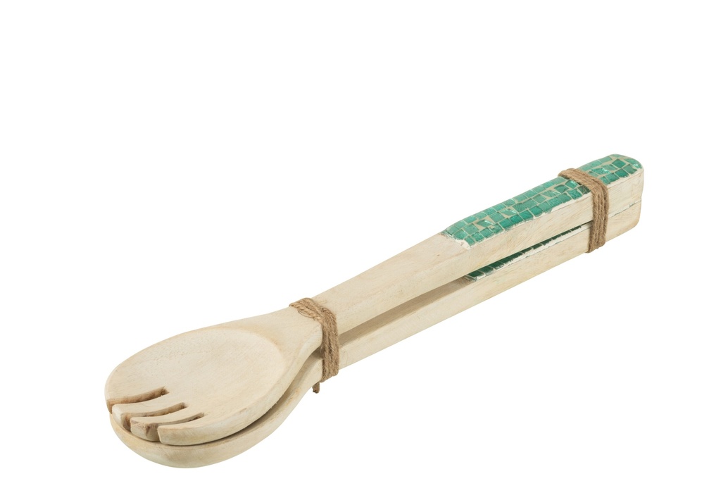 Set Of 2 Salad Server Mosaic