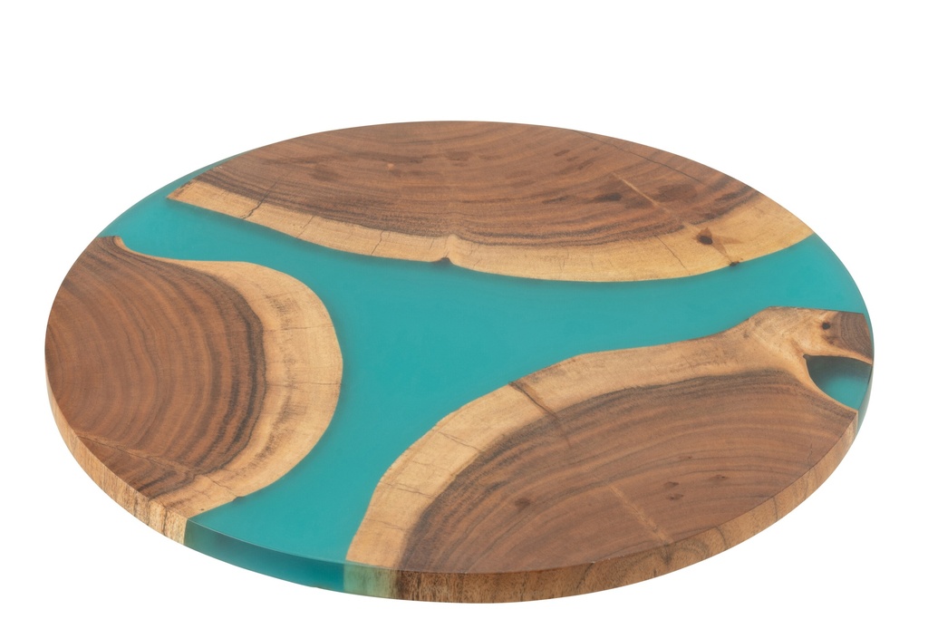 Cutting Board Round Acacia Wood/Resin
