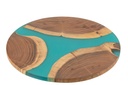 Cutting Board Round Acacia Wood/Resin