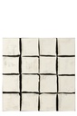 Peinture carrée acrylique/toile blanche/noire