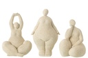 Femme Moderne Résine Beige Grande