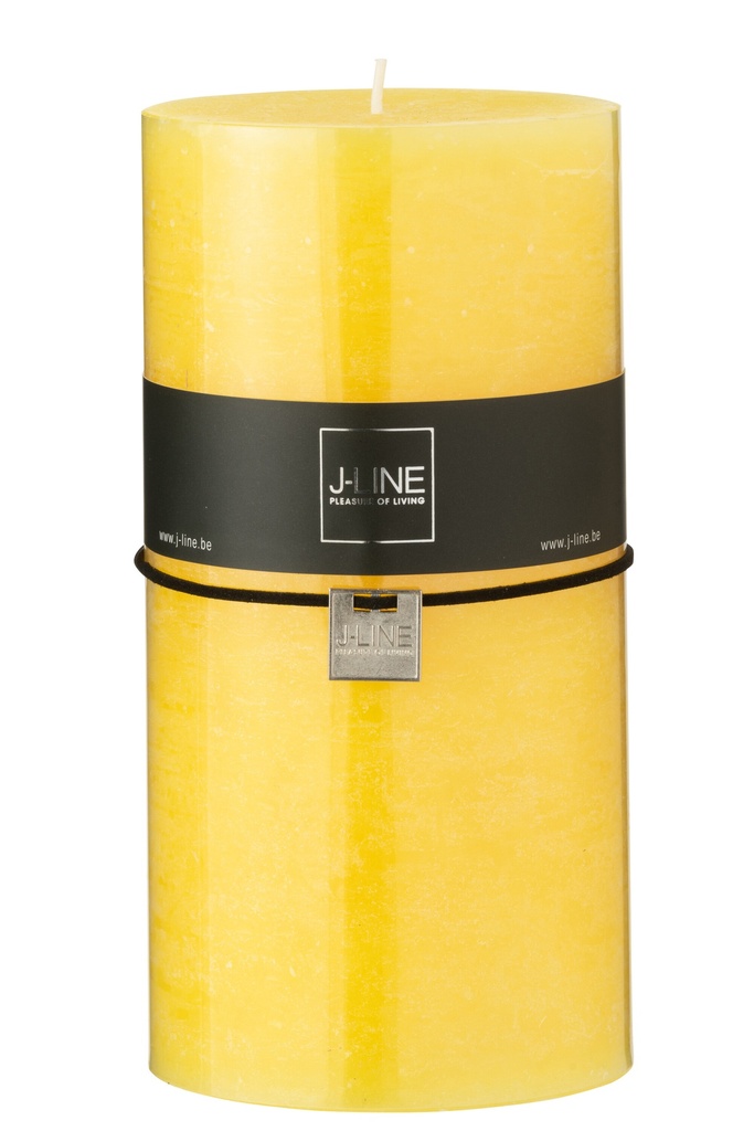 Cylinder Candle Yellow Extra Extra