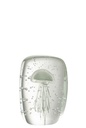 Paperweight Calypso Triangle Glass Transparent/Green