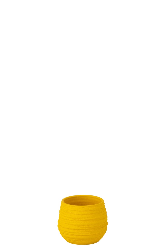 Flowerpot Fiesta Ceramic Yellow Small