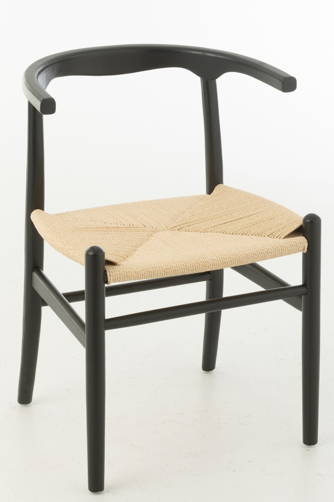 Chaise Toon en bois de hêtre/corde noire