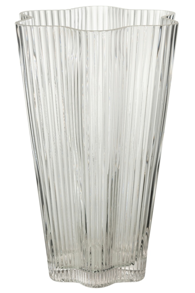 Vase Clara en verre transparent grand format