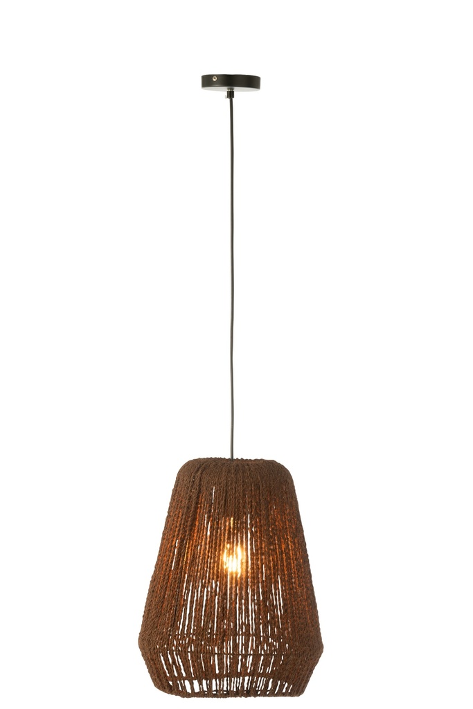 [46284] Suspension Weave Métal/Palmier Noir