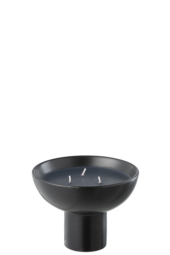 Bougie parfumée en céramique noire