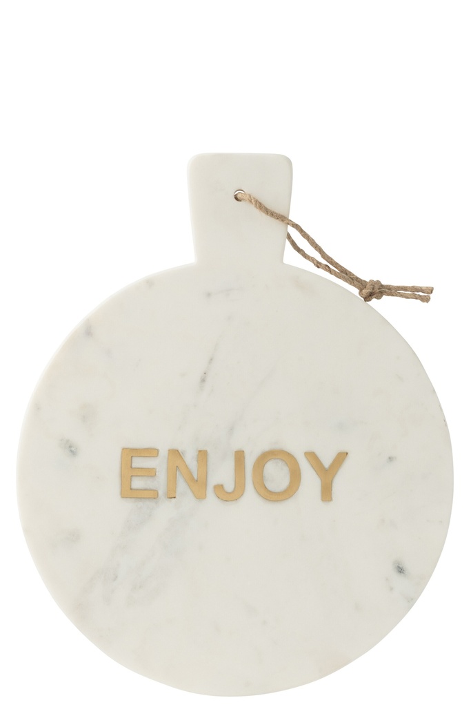 Cheese Board Round Enjoy Marble