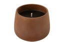 Outdoor Candle Cement Brown Large