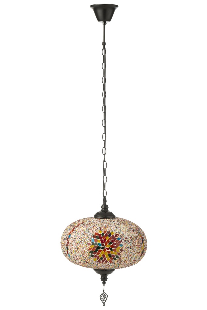 Lampe Haning Mosaïque Verre/Métal Orange