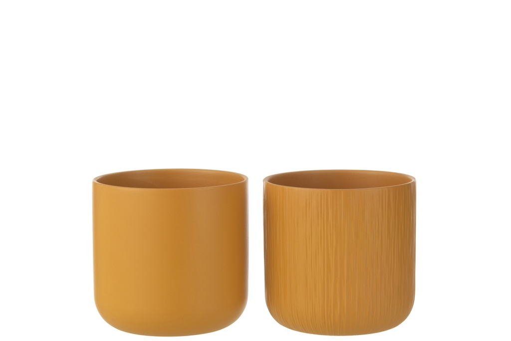 Flowerpot Gen Ceramic Ochre Large