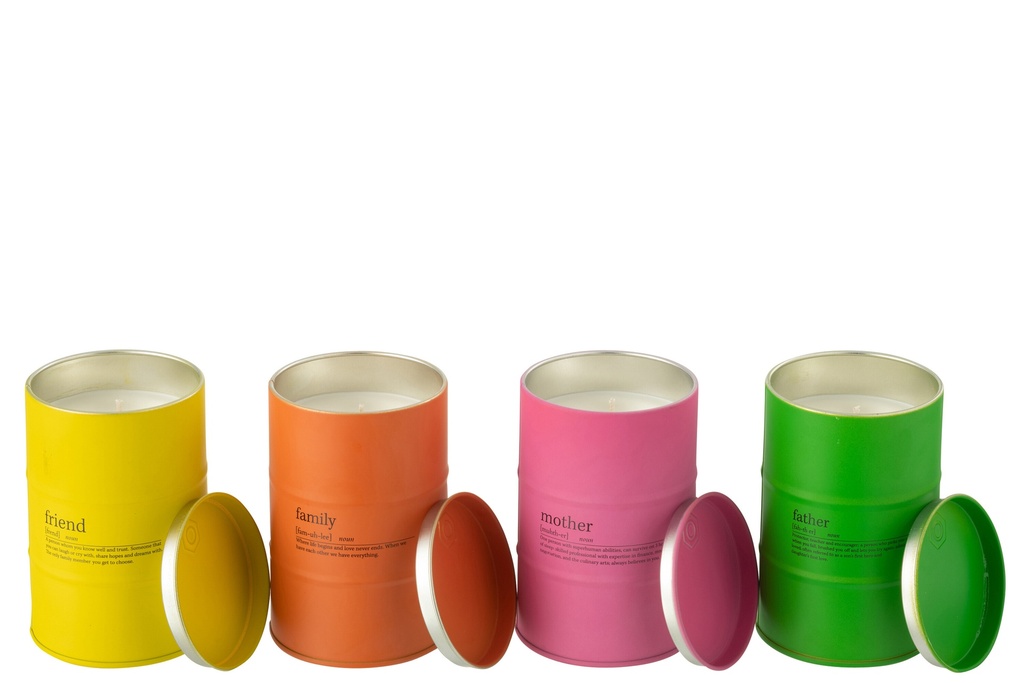 Scented Candle Family Quote English-French