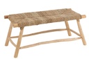 Banc Timo en bois d'herbe/teck naturel