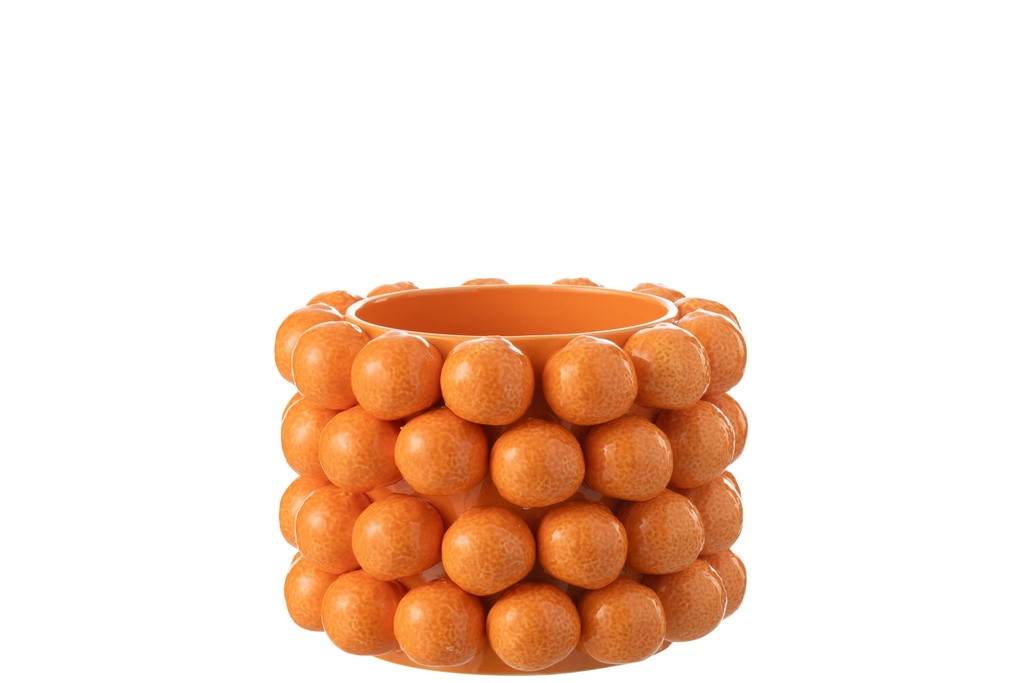 Flowerpot Oranges Ceramic Orange Large