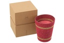 Scented Candle Basket Wax Fuchsia