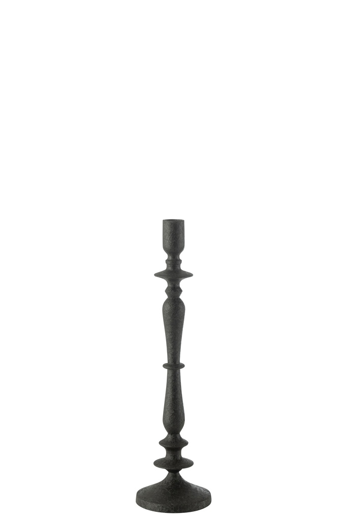 Candle Holder Metal Black Large