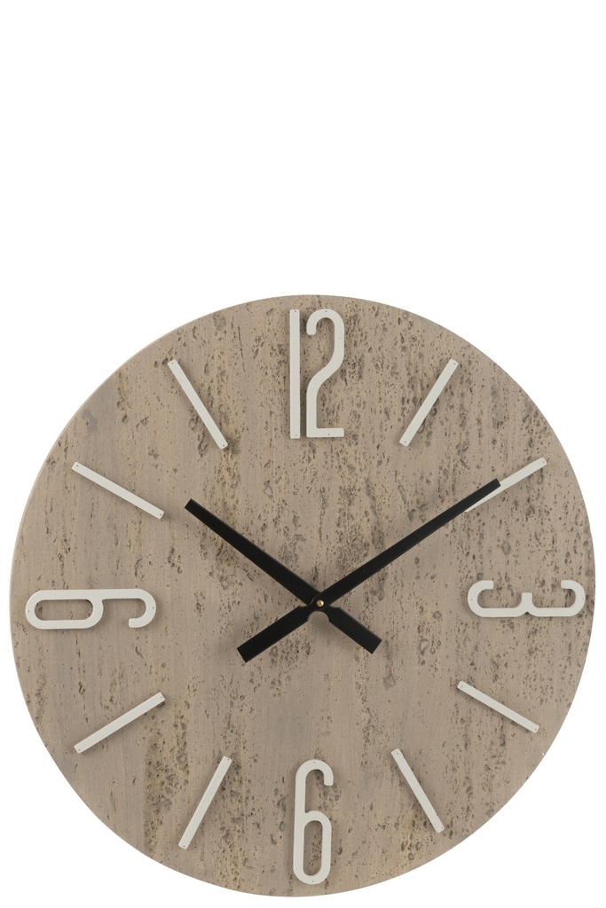 Horloge Pol MDF/Mélange de pierres
