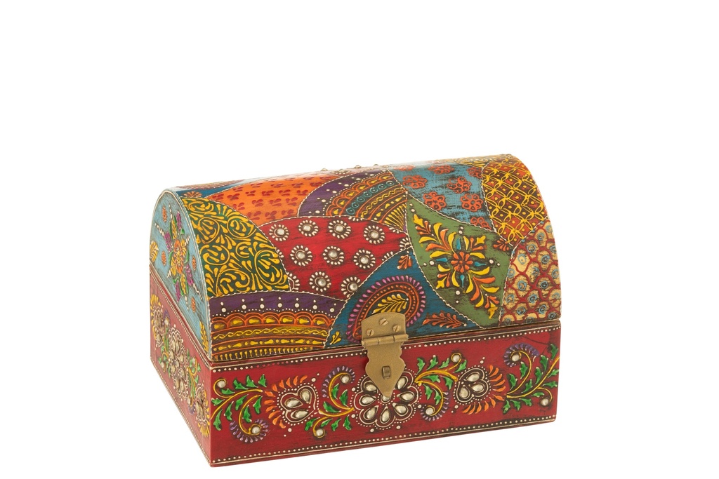 Boîte rectangulaire en bois de manguier de Delhi