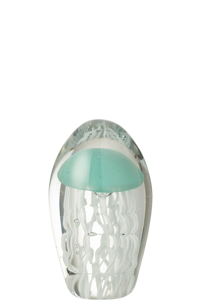 Paperweight Calypso Oval Glass Transparent/Light