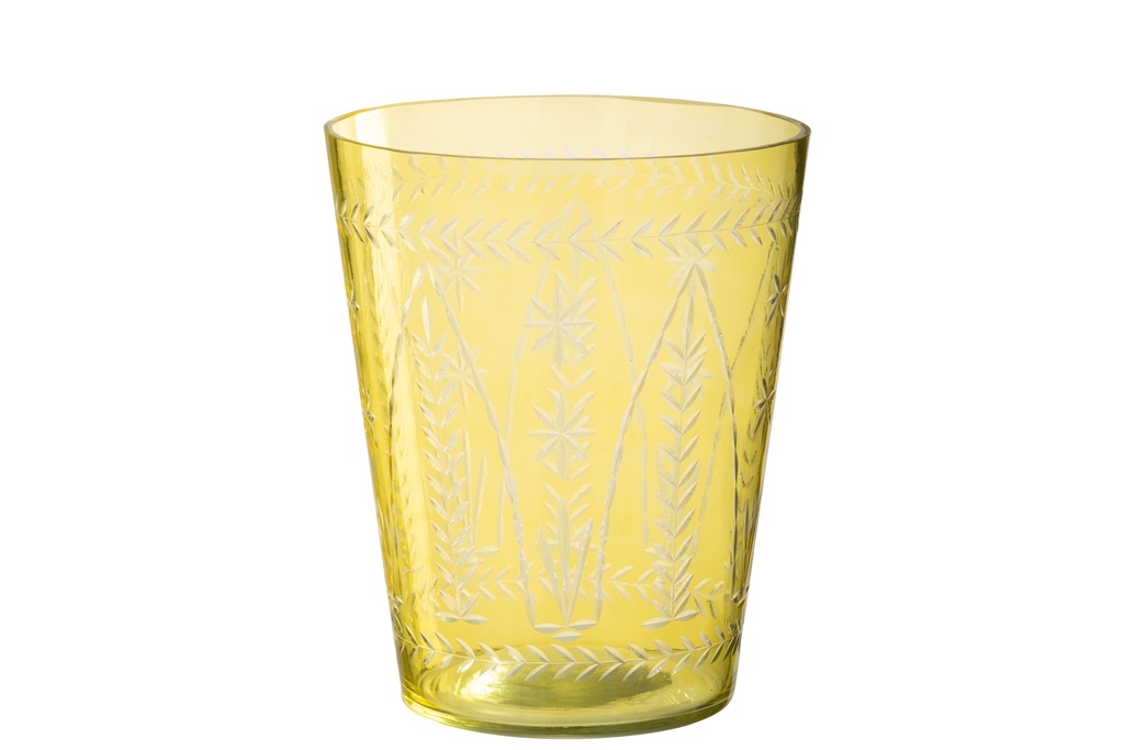Vase Tarifa Verre Jaune