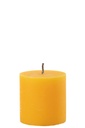 Bougie pilier d'extérieur en paraffine jaune