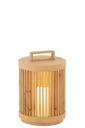 Lamp Cylinder Fir Wood/Led Natural