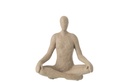 Figurine Yoga Résine Beige