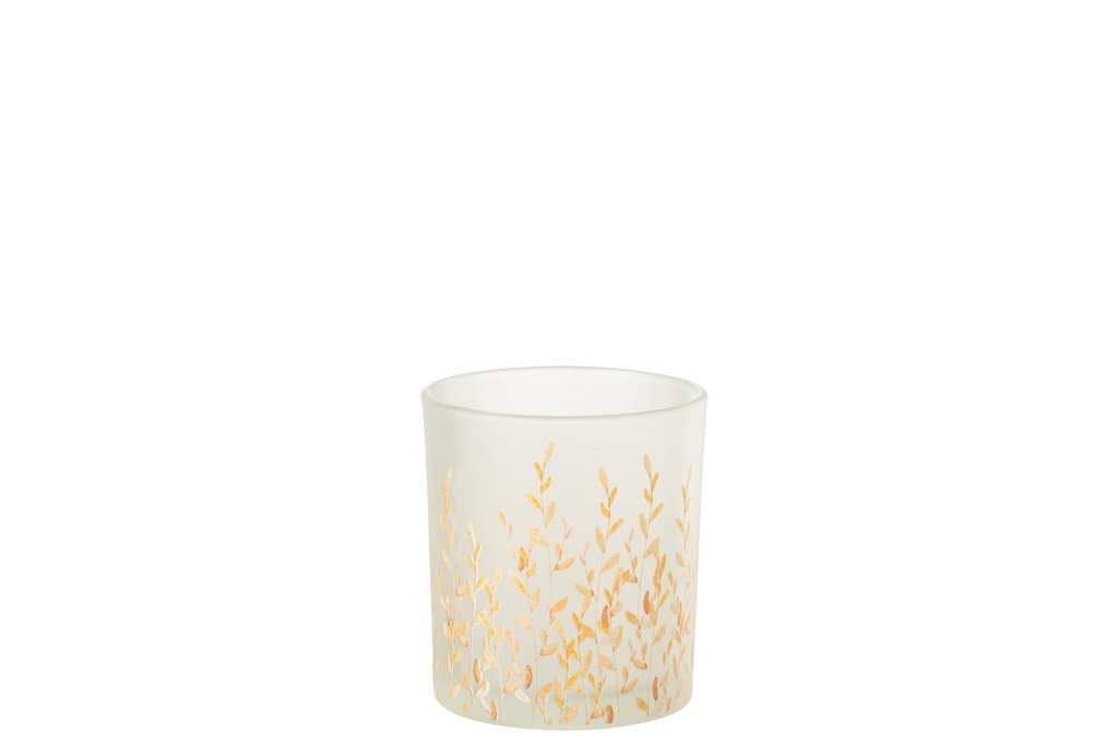 Tealight Holder Sally Glass Orange/Transparent
