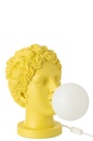Lampe de table tête de dame en résine