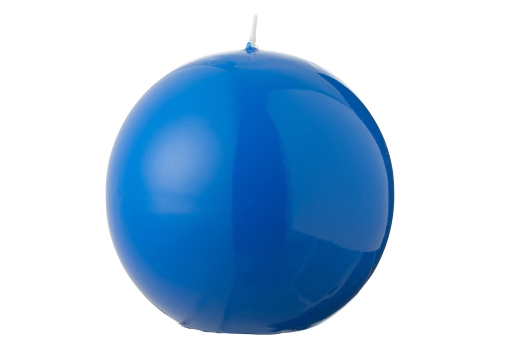 Bougie Boule Cire Fluo Bleu-50