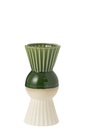 Vase Reya Porcelaine Blanc/Vert S