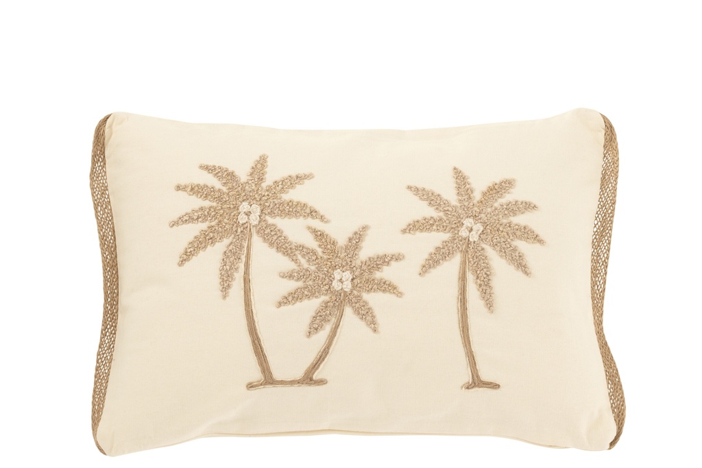 Coussin Rectangle Palmiers Coton