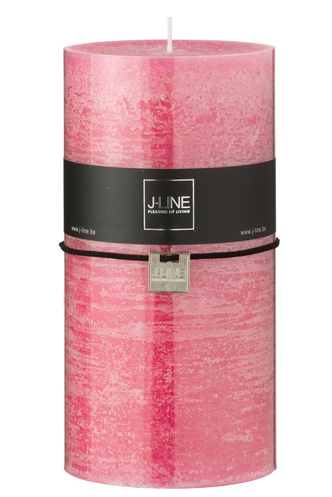 Bougie Cylindrique Rose Extra Extra