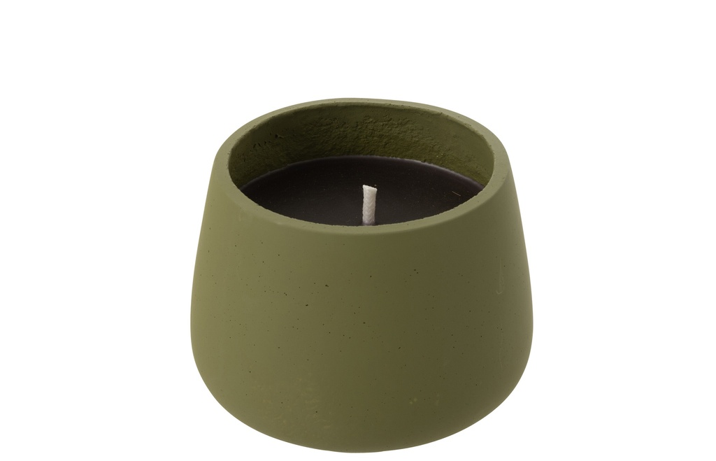 Outdoor Candle Cyra Cement Green
