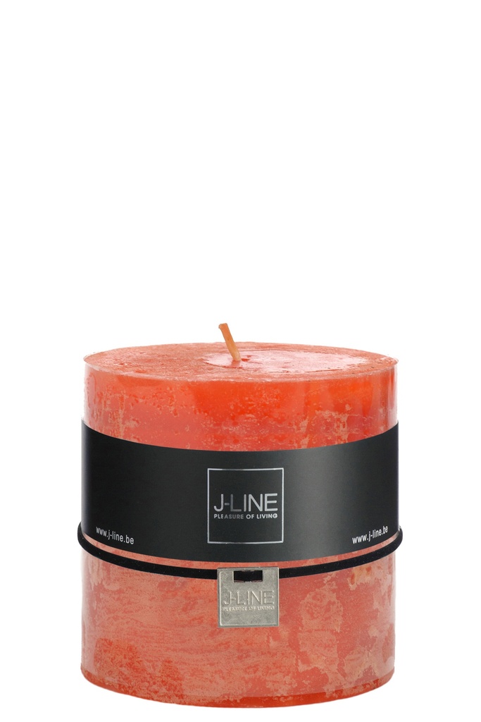 Bougie cylindrique orange -64H J