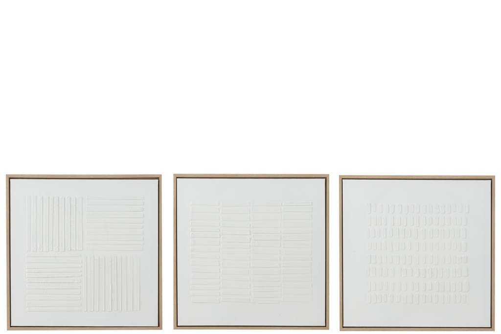 Assortiment de lignes de peinture sur toile blanche