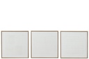 Assortiment de lignes de peinture sur toile blanche