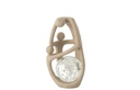 Couple Boule Résine/Cristal Beige