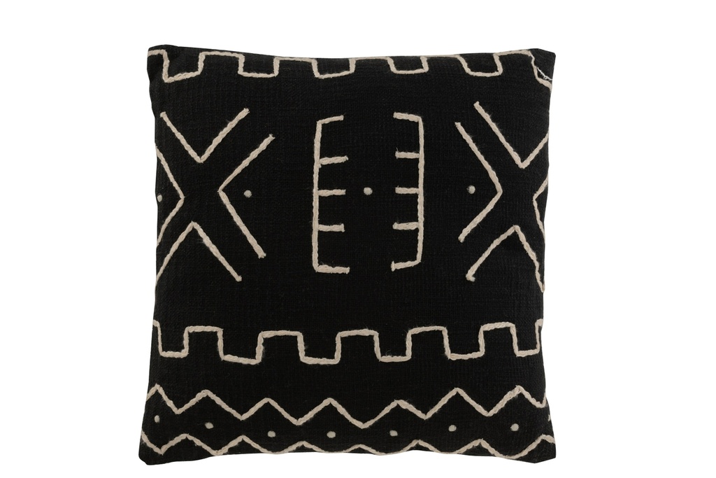 Coussin Dessin Graphique 2 Coton