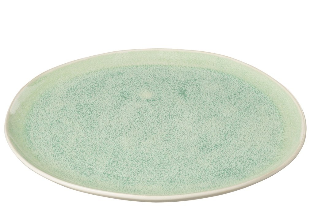 Assiette Lara Porcelaine Verte Grande