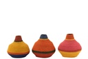 Assortiment de mélanges d'herbes marines Vase Stripes