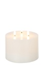 Candle Led 3 Flames White