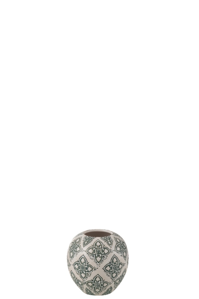 Vase Kousa Ball Porcelain Blue/White