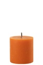 Outdoor Candle Pillar Paraffin Orange