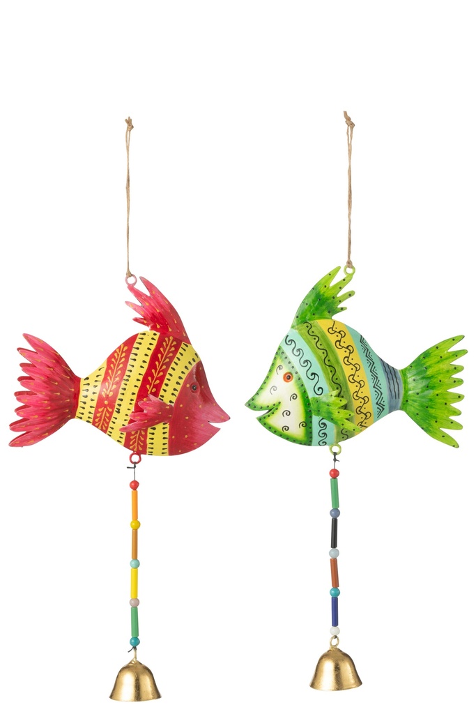 Mélange de fer pour cloches de poisson suspendues