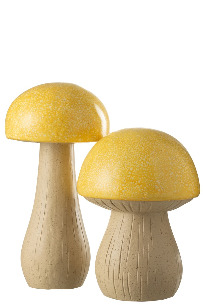 Lot de 2 champignons d'extérieur Mgo